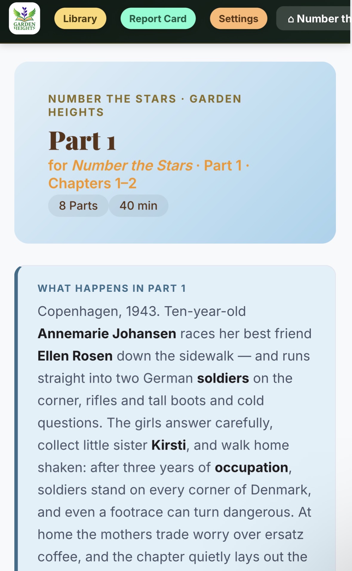 Read the What Happens recap for the part